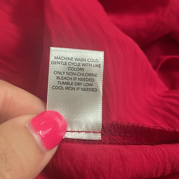 NWT CJ Banks size X 14W red blouse. - Picture 15 of 15